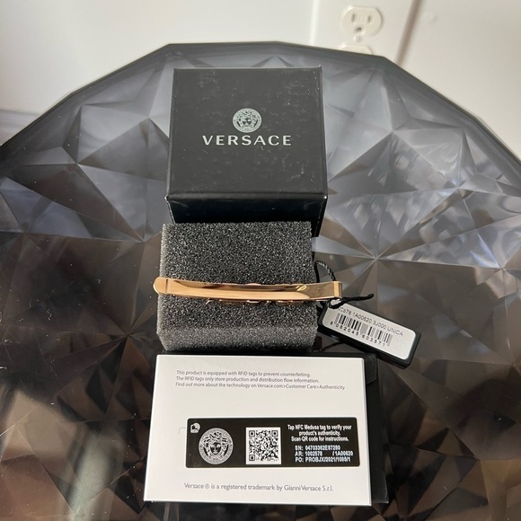 Versace Versace Goldtone Hair Pin - Picture 8 of 8